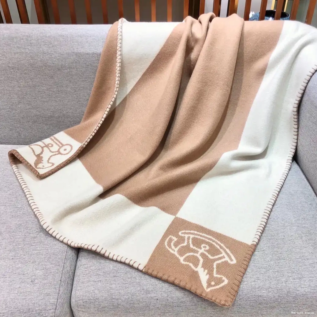 THROW HERMES BABY BLANKET WOOL ADADA AVALON 0702